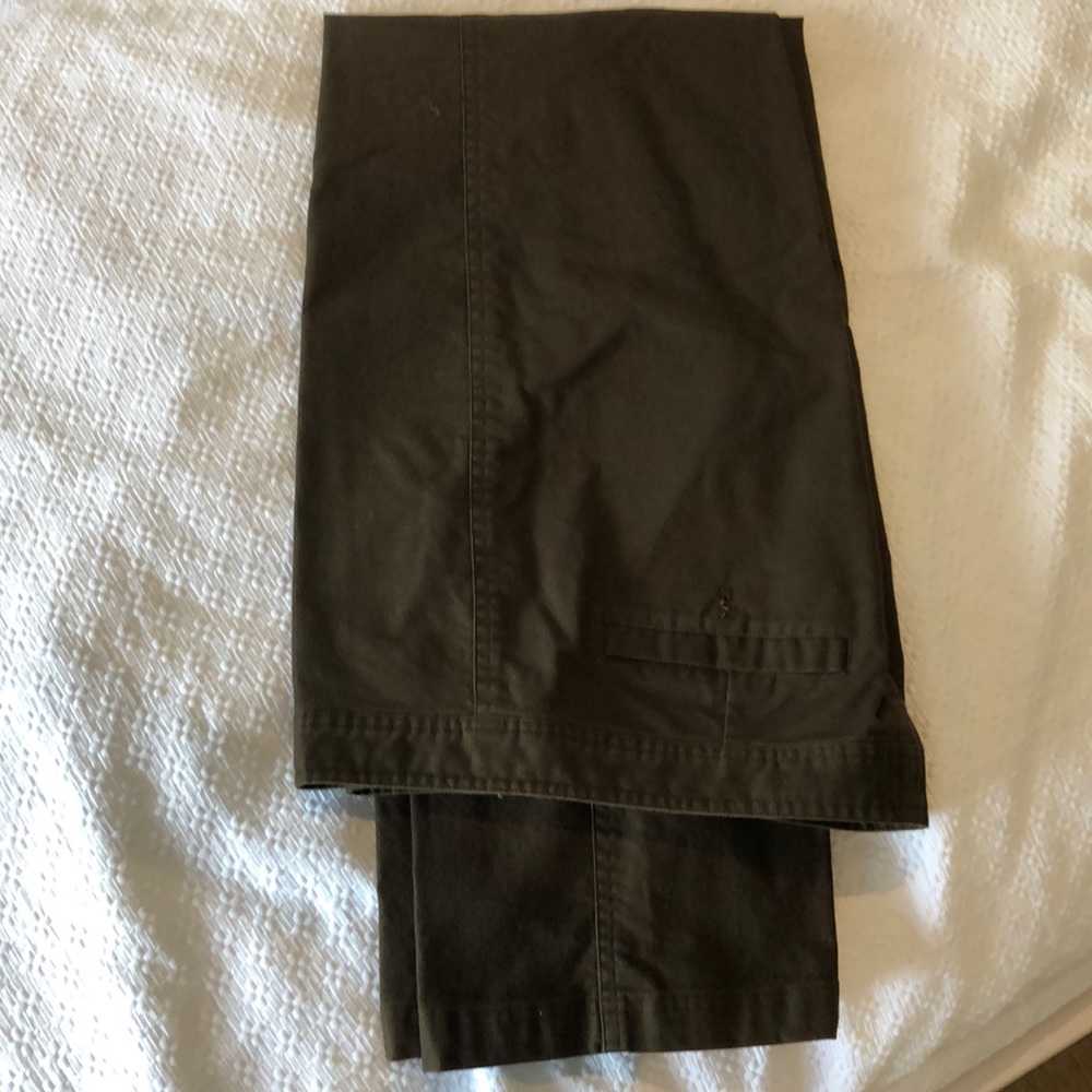 Ladies brown cotton/spandex slacks. Size 8.